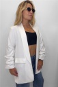 blazer con manica arricciata london